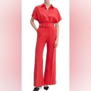 Belt Long Jumpsuit from Mango